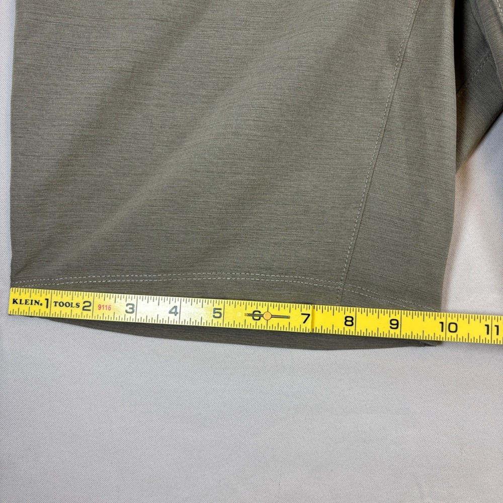 BYLT Kinetic Short Mens 33 9" Khaki Green Hybrid Water Resistant Golf Athleisure - Picture 7 of 9